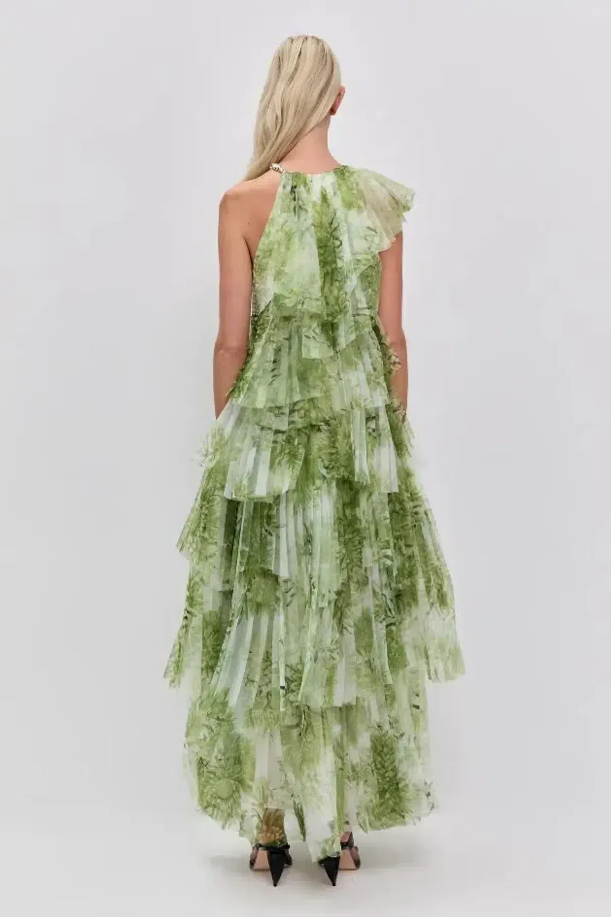 🌿 Aje Westlyn Gown in Olive Native Floral Size 10🌿 Maxi Dress - Image 4