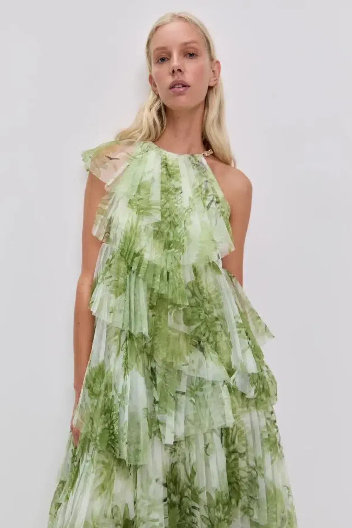 🌿 Aje Westlyn Gown in Olive Native Floral Size 10🌿 Maxi Dress - Image 6