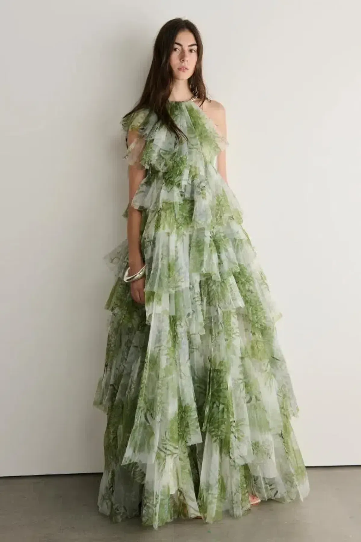 🌿 Aje Westlyn Gown in Olive Native Floral Size 10🌿 Maxi Dress - Image 3