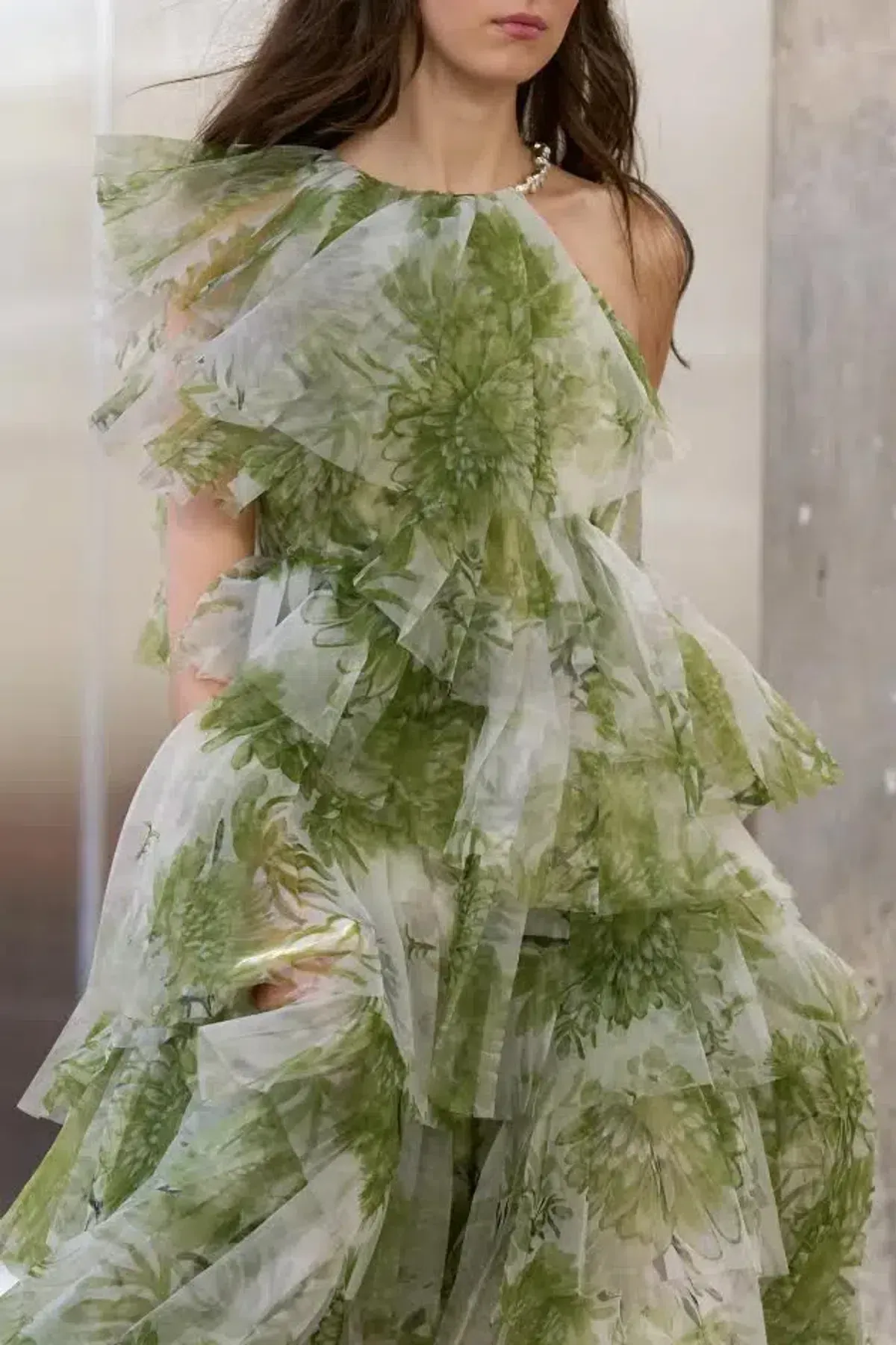🌿 Aje Westlyn Gown in Olive Native Floral Size 10🌿 Maxi Dress - Image 2