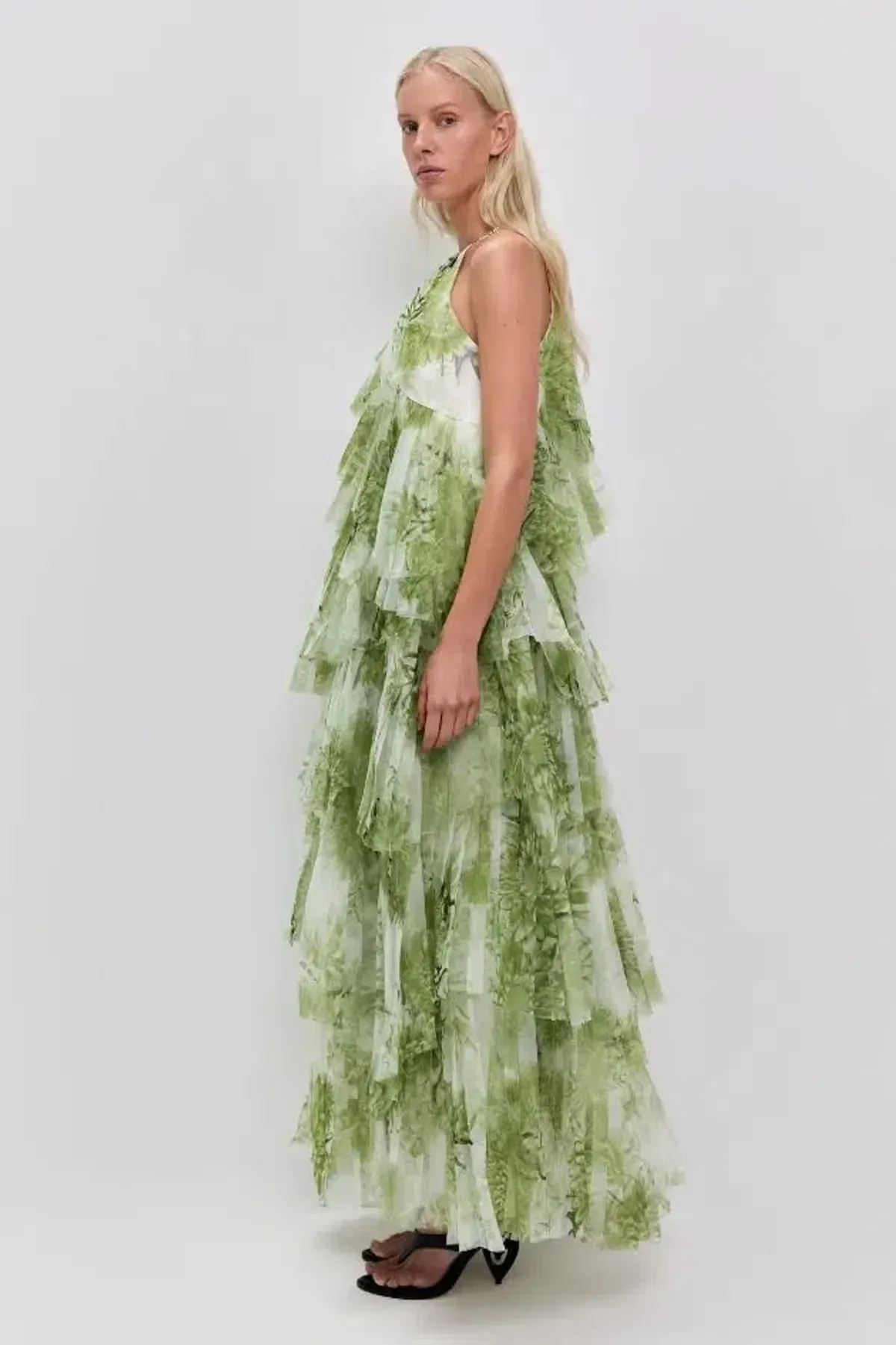 🌿 Aje Westlyn Gown in Olive Native Floral Size 10🌿 Maxi Dress - Image 5