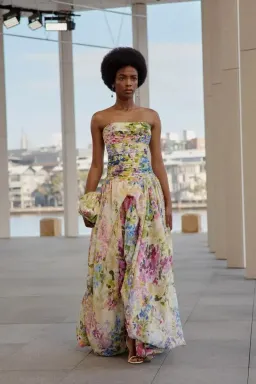 🪻AJE Strapless Dahlia Gown in Lavandula - Size 12 AU - Colourful Floral Print Maxi Dress 🪻 for rent on The Volte - image 2