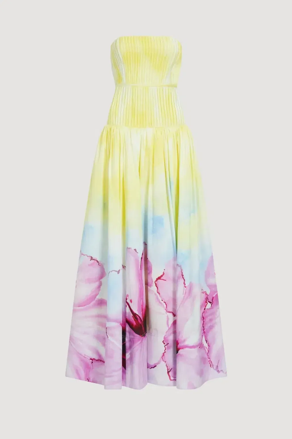 Brand new🌺Aje Vacation Gown - Ombre Hibiscus - Size 12 - Floral Yellow / Pink Maxi Dress 🌺 - Image 5