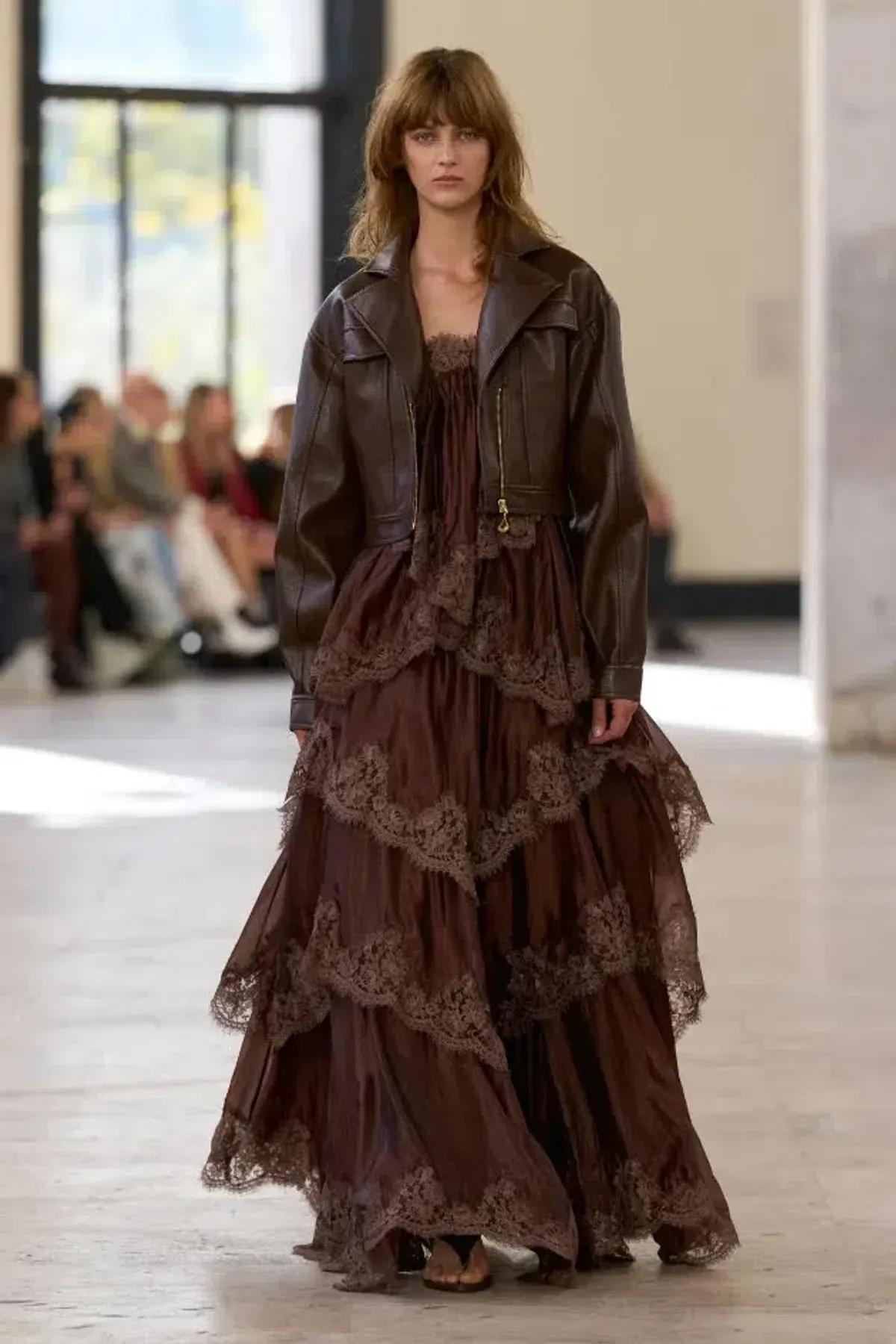 🤎 Aje Ophelia Lace Gown in Chocolate Brown - Size 12 AU - Tiered Layered Maxi Dress 🤎 - Image 8