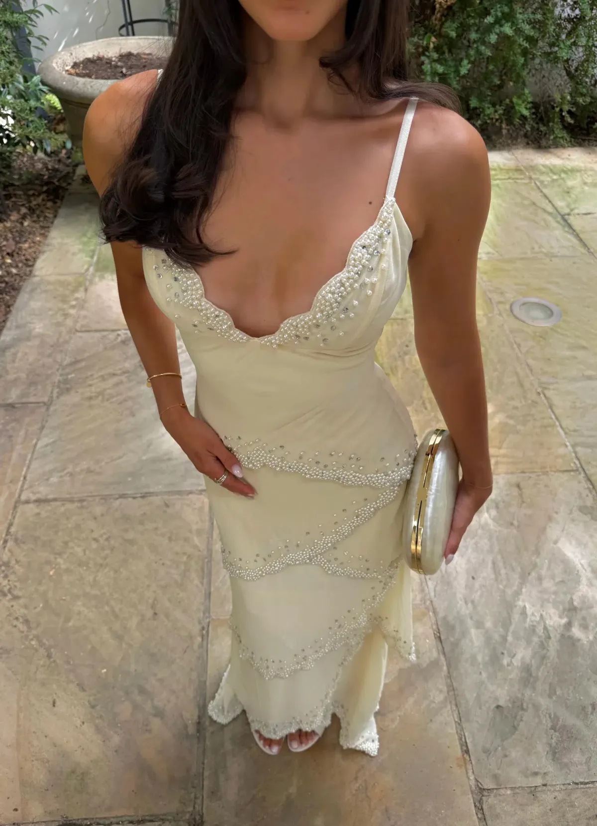House Of CB Sorelle Embellished Tiered Maxi Dress Size XS / AU 6 - Image 2