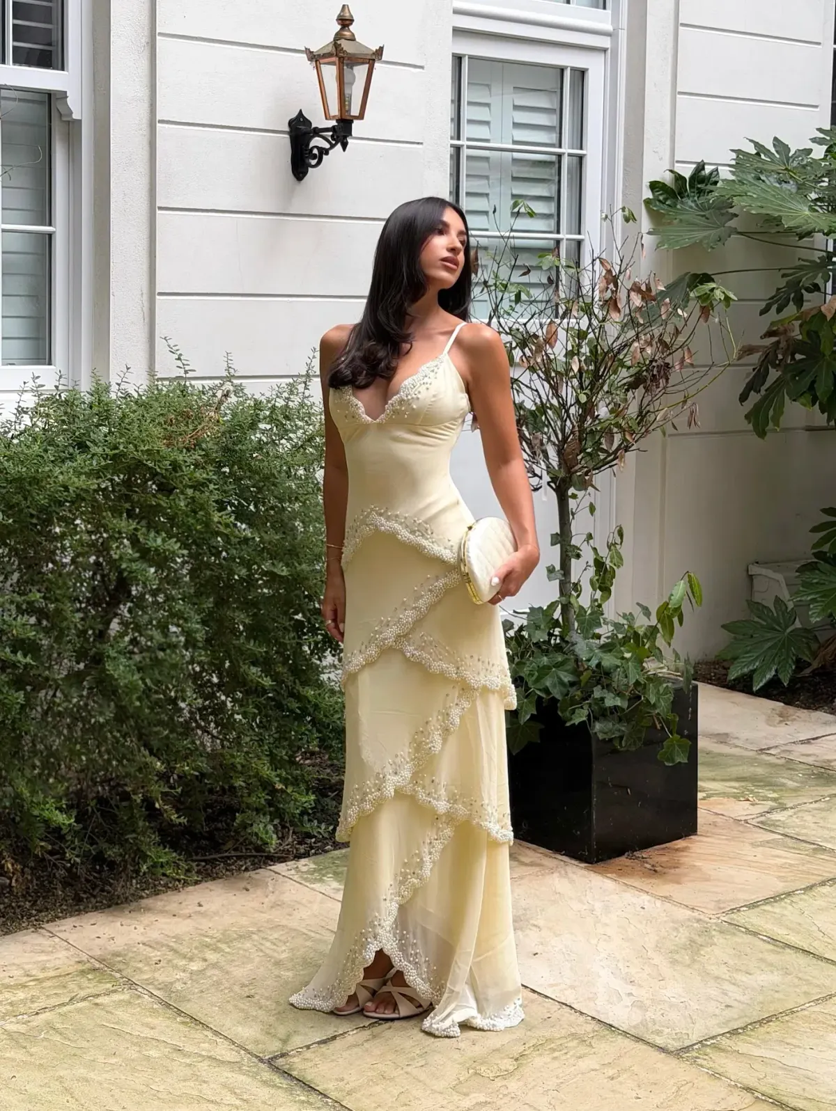 House Of CB Sorelle Embellished Tiered Maxi Dress Size XS / AU 6 - Image 1