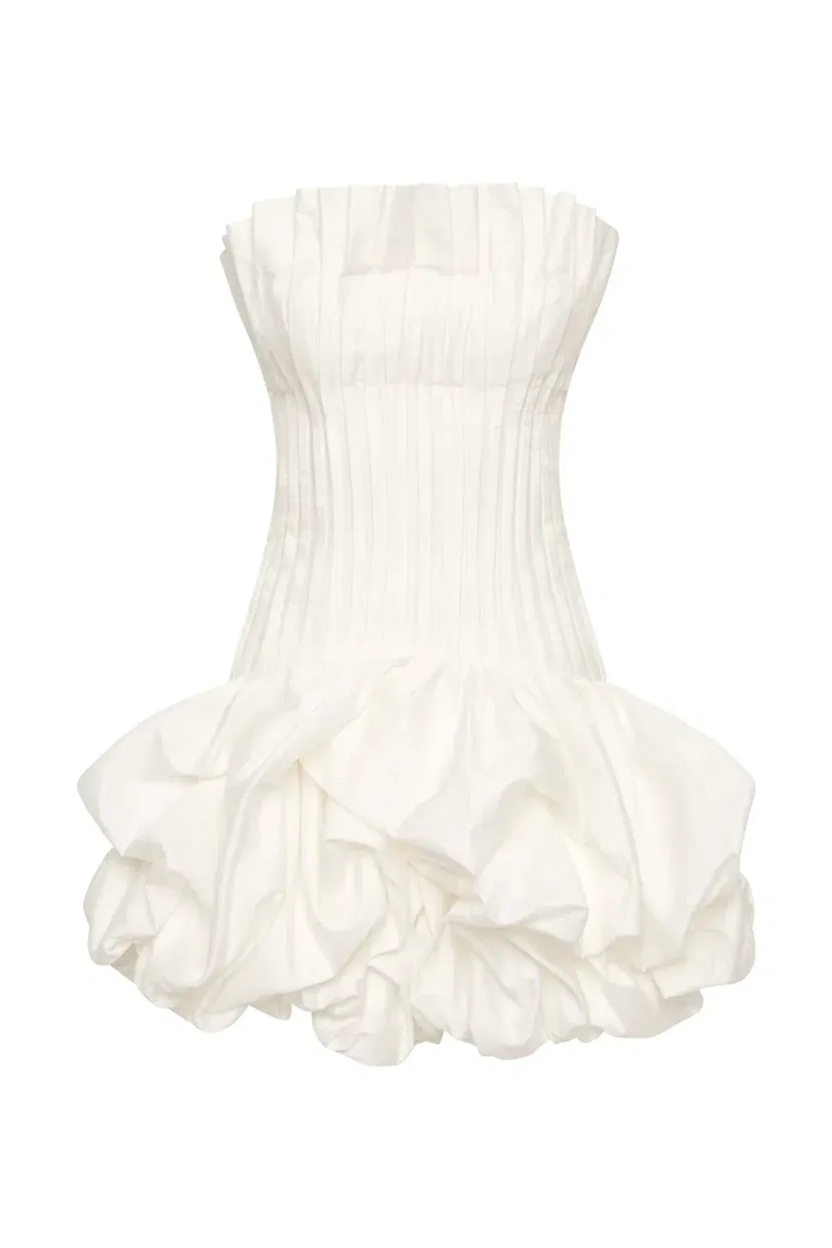 Brand New 🤍 AJE Ivy Bubble Hem Mini Dress - Size 12 - White 🤍 - Image 7