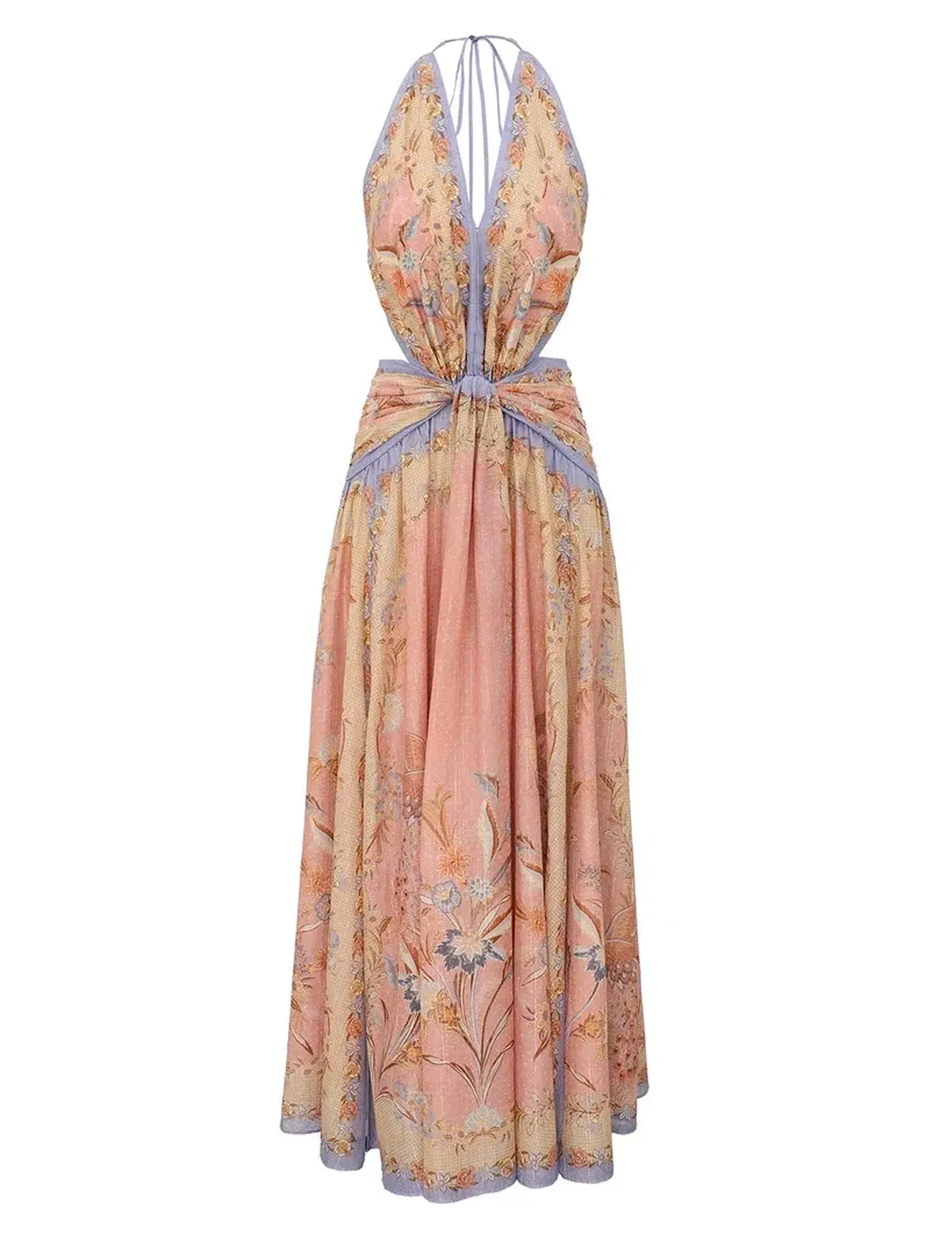 Zimmermann Indra Plunge Halter Dress - Image 2