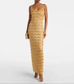 Rachel Gilbert Sadie Gown Gold 1/AU8 for rent on The Volte - image 1