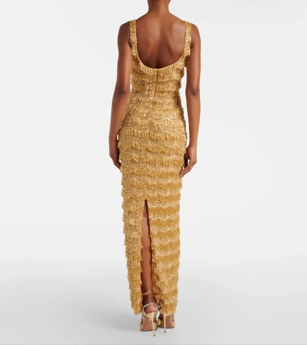 Rachel Gilbert Sadie Gown Gold 1/AU8 for rent on The Volte - main image