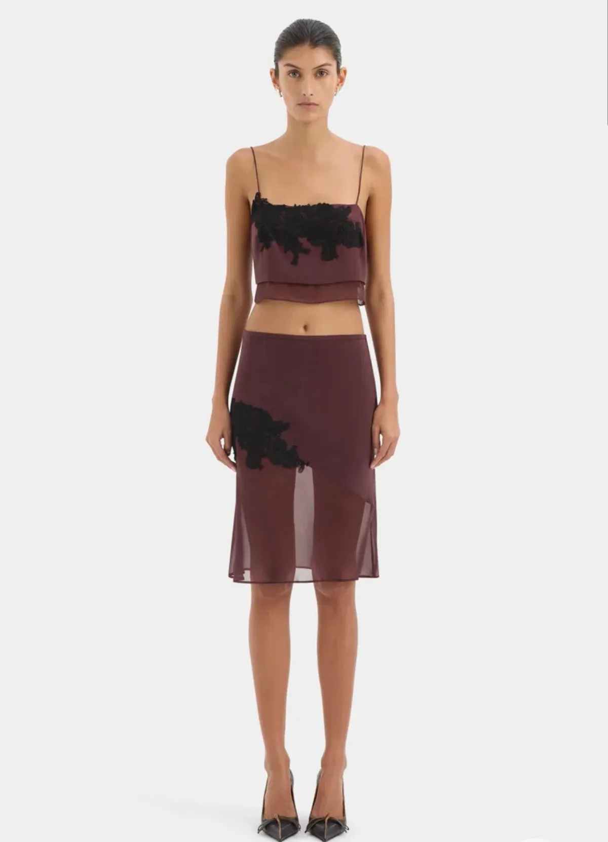 Sir the Label - Noria Cropped Cami and Midi Skirt - Image 1