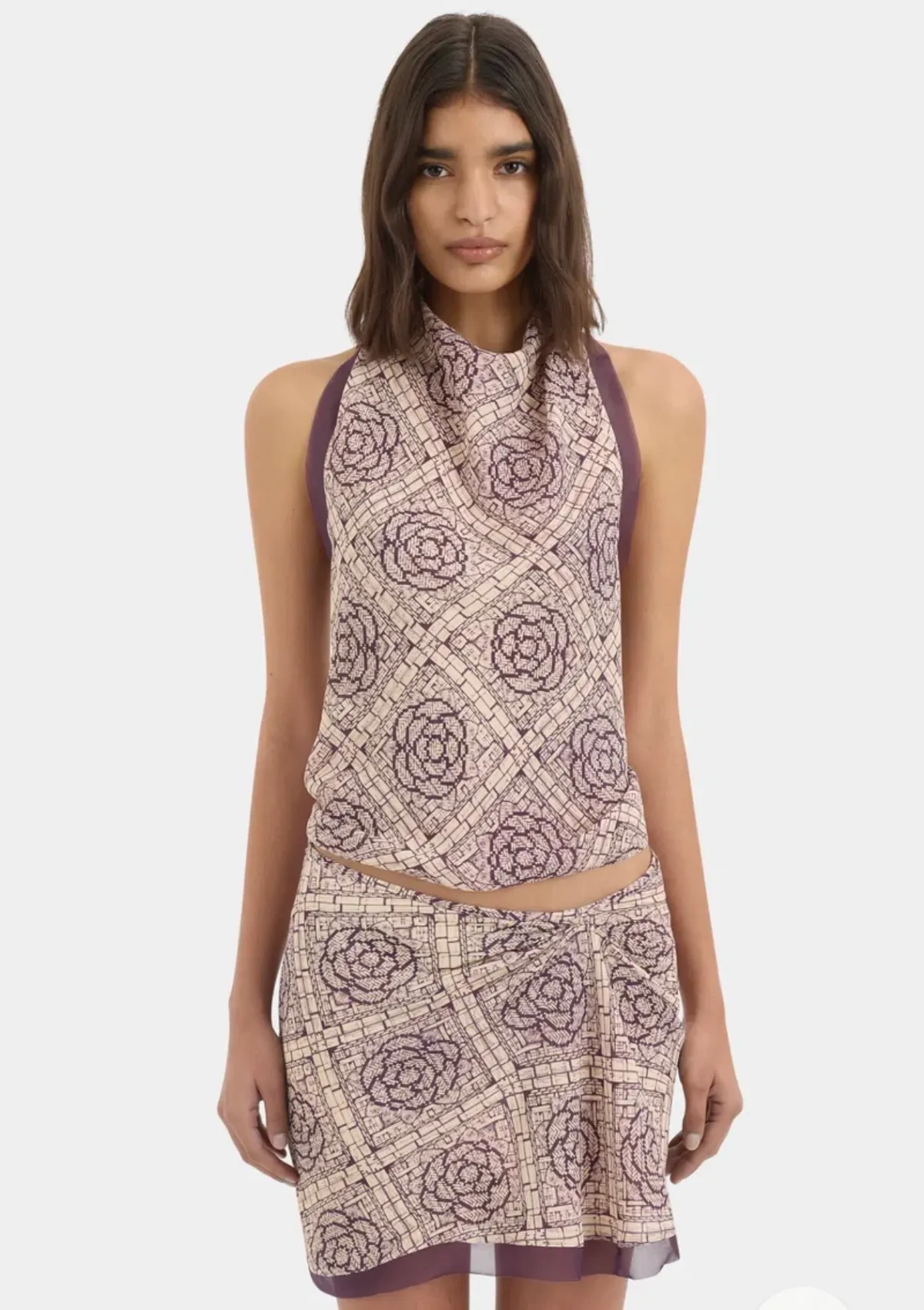 Sir the Label - Mireli Scarf Top and Mini Skirt - Image 4