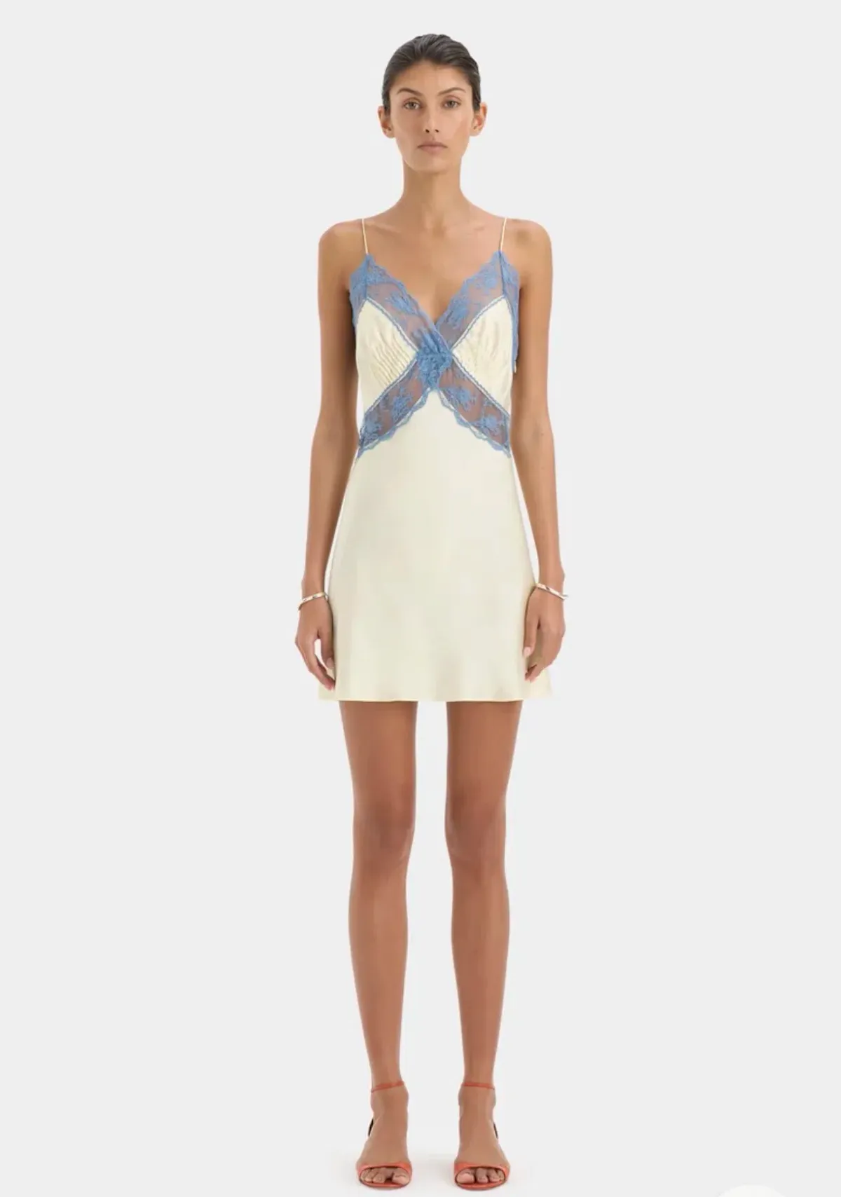 Sir the Label - Aries Slip Mini Dress in Butter - Image 1