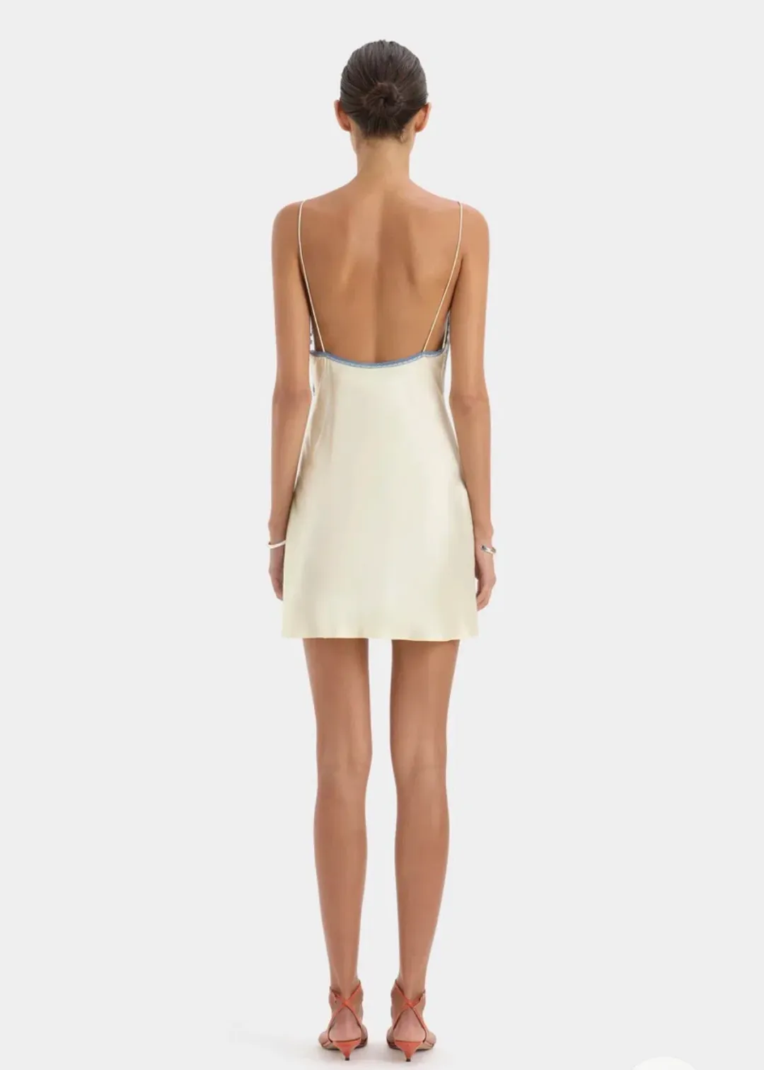 Sir the Label - Aries Slip Mini Dress in Butter for rent on The Volte - main image