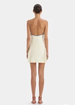 Sir the Label - Aries Slip Mini Dress in Butter for rent on The Volte - image 2