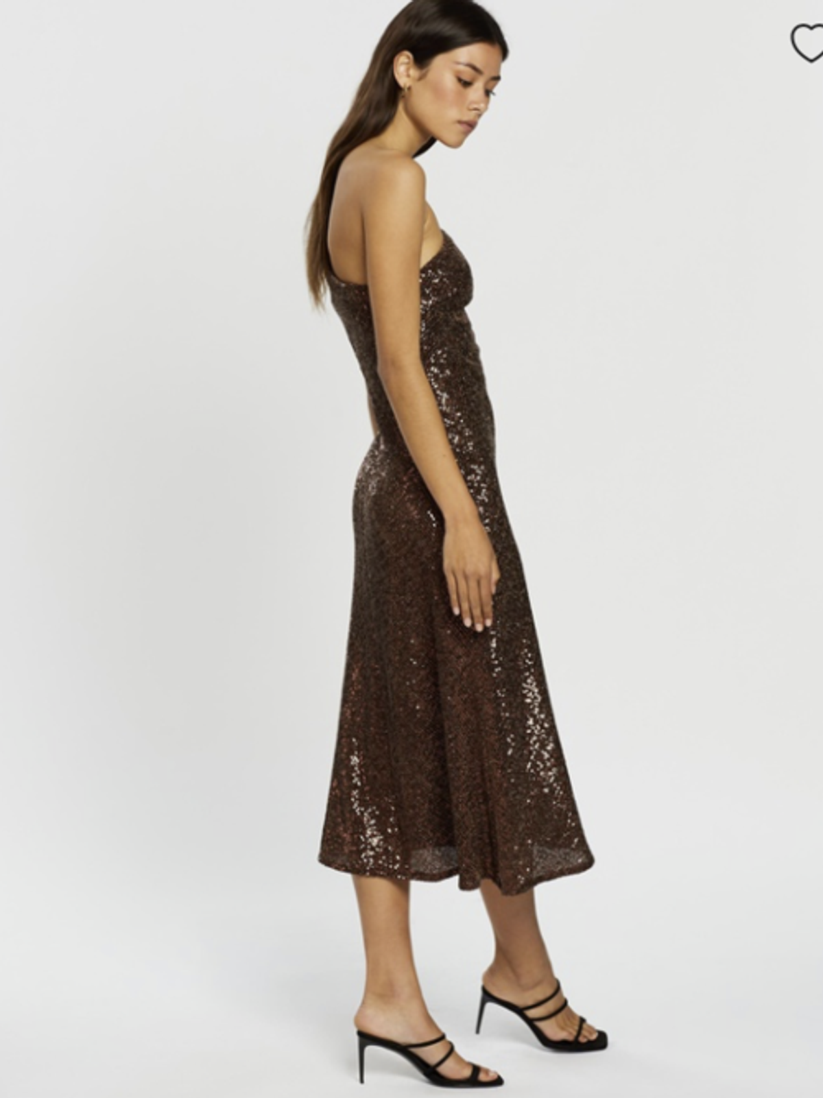 By Johnny Shine Asymmetric Bias Midi Dress - Image 5