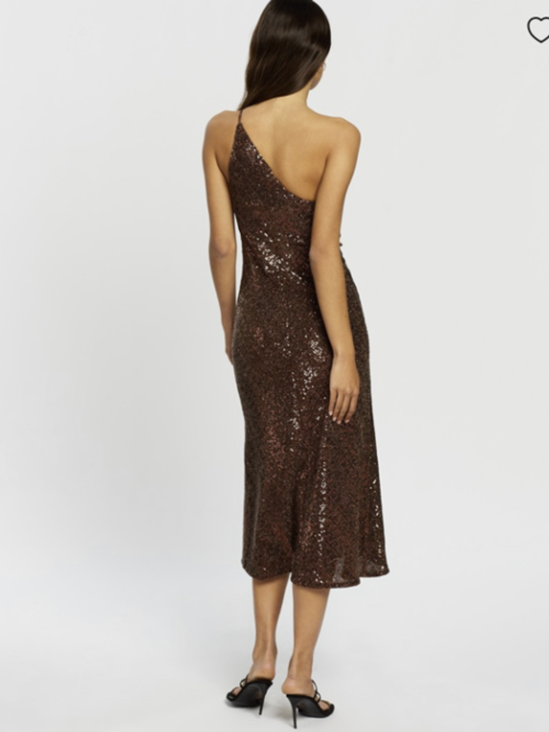 By Johnny Shine Asymmetric Bias Midi Dress for rent on The Volte - main image
