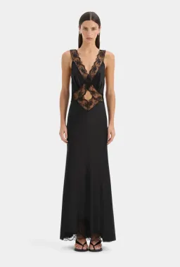 Sir Aries Cut Out Black Maxi Dress for rent on The Volte - image 1
