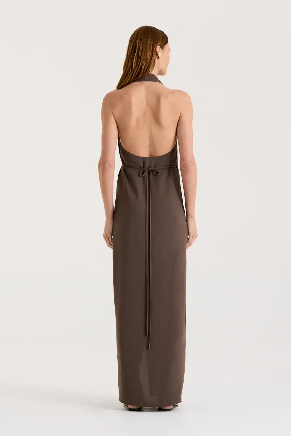 Henne Vida Wrap Dress Umber Size 8 - Image 3