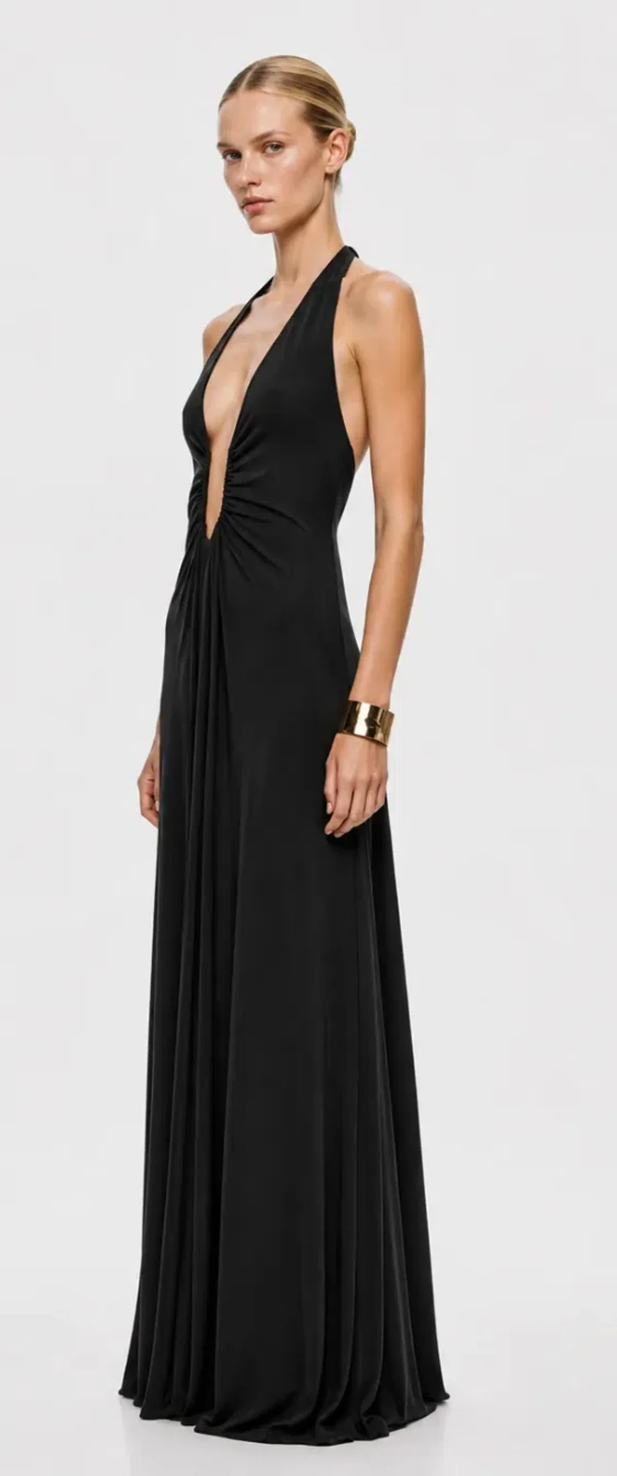 Misha Jennifer Cupro Dress Black Size L - Image 1