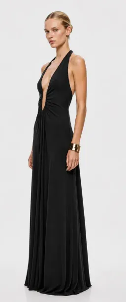 Misha Jennifer Cupro Dress Black Size L for rent on The Volte - image 1