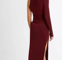Sheike Eternal Maxi Dress in burgundy size 18 for rent on The Volte - image 5