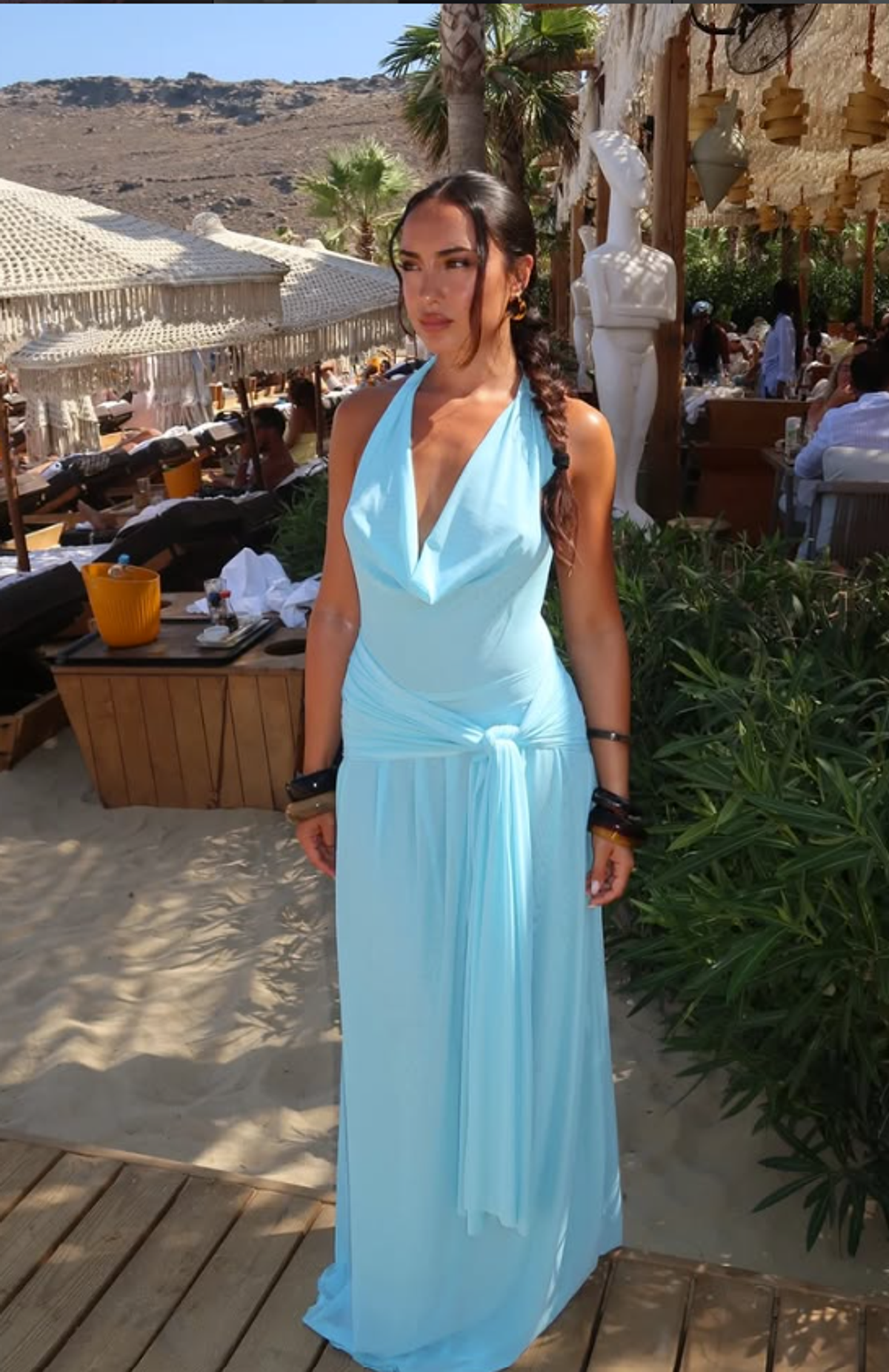 LULU SOUZA Yosei Maxi dress in Aqua Size XS - Image 1