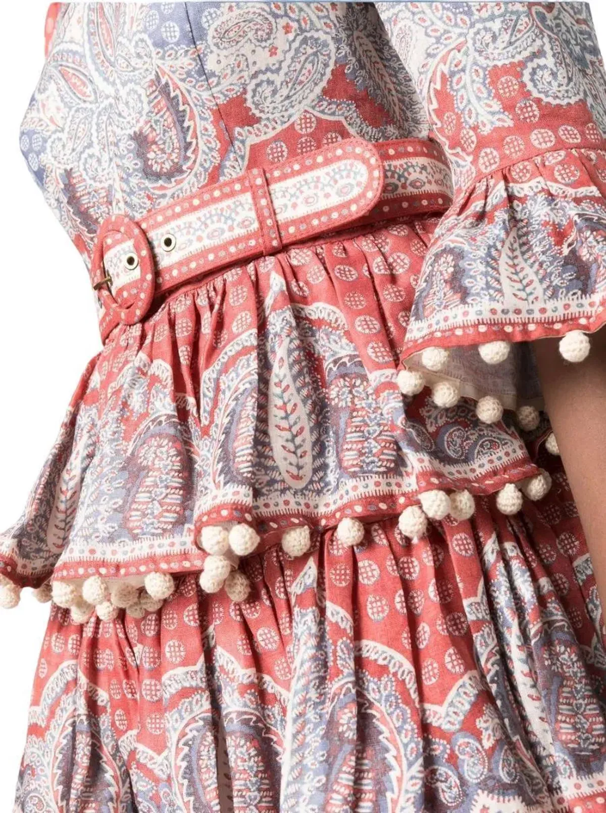 Zimmermann Vitali Tiered Hem Midi Dress size 2 - Image 5
