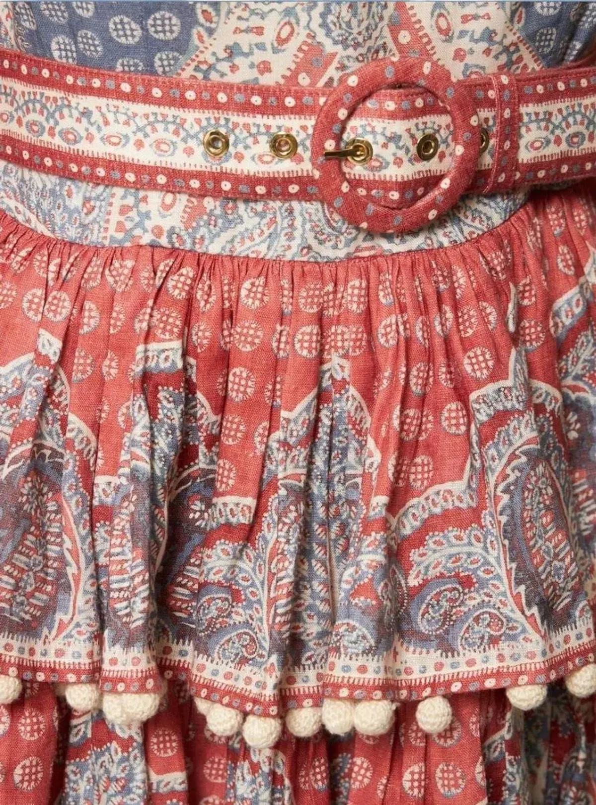 Zimmermann Vitali Tiered Hem Midi Dress size 2 - Image 4