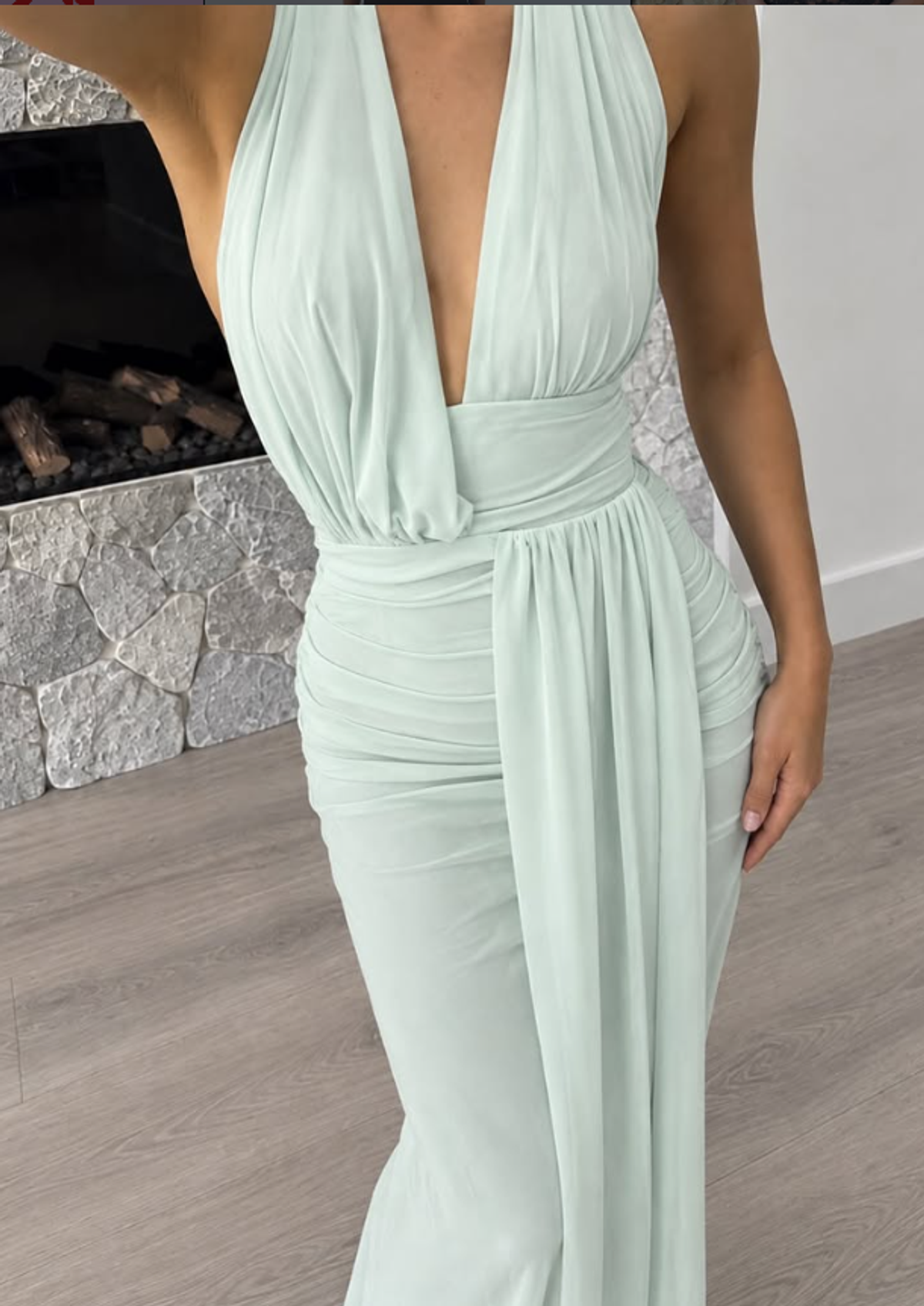 BEC & BRIDGE Cassis drape dress in spearmint Size S - Image 1