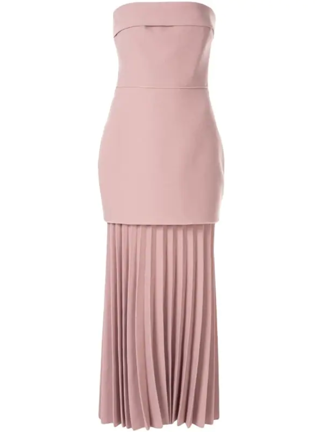 Dion Lee Linear Crepe Pleated Dress Pink Size 10 for rent on The Volte - main image