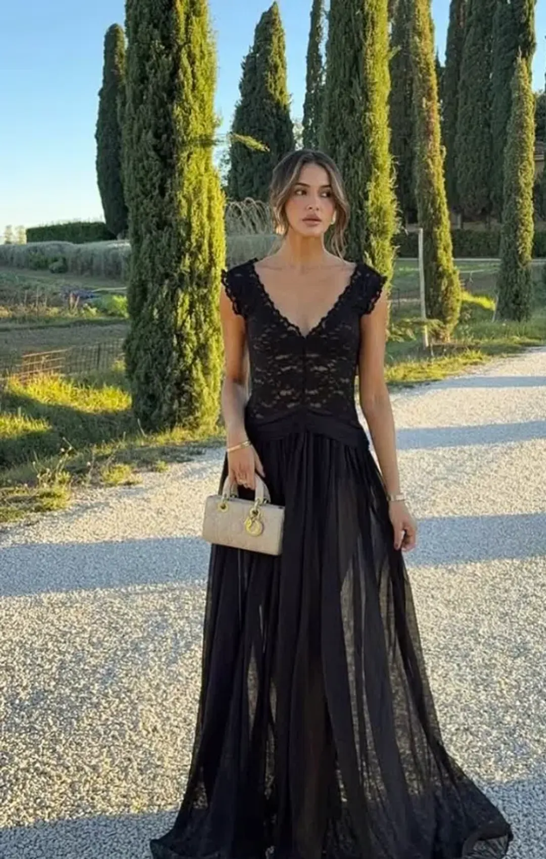 ARCINA ORI Arabella Maxi Dress in Black Size S for rent on The Volte - main image