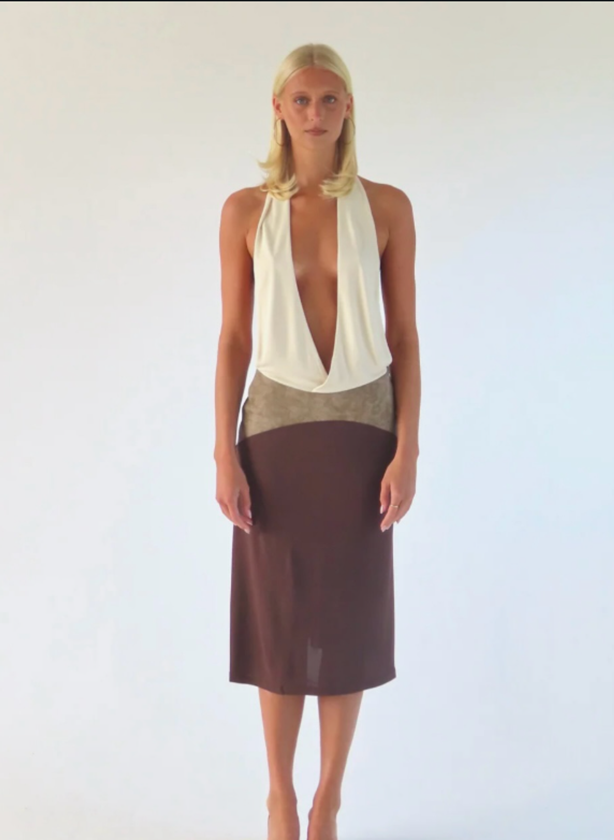 SOLAMUSA Suni Midi in Camel Size XS - Image 1