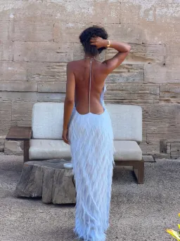 Jasook Noa Dress in Powder Blue for rent on The Volte - image 2