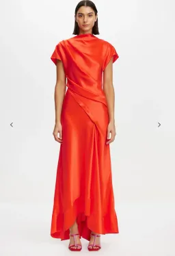 Acler Glatton Maxi Dress Rosso size 12 for rent on The Volte - image 1