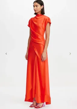 Acler Glatton Maxi Dress Rosso size 12 for rent on The Volte - image 2