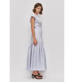 Aje Ecliptica Midi Dress in French Blue Size AU16 for rent on The Volte - image 2