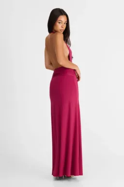 Sasha Therese Antoinette Maxi Dress Berry Size AU 8/S for rent on The Volte - image 4