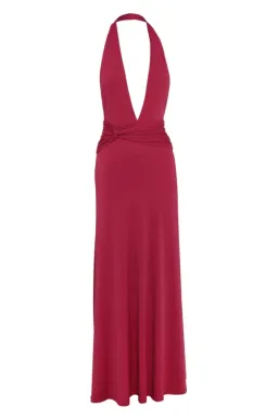 Sasha Therese Antoinette Maxi Dress Berry Size AU 8/S for rent on The Volte - image 5