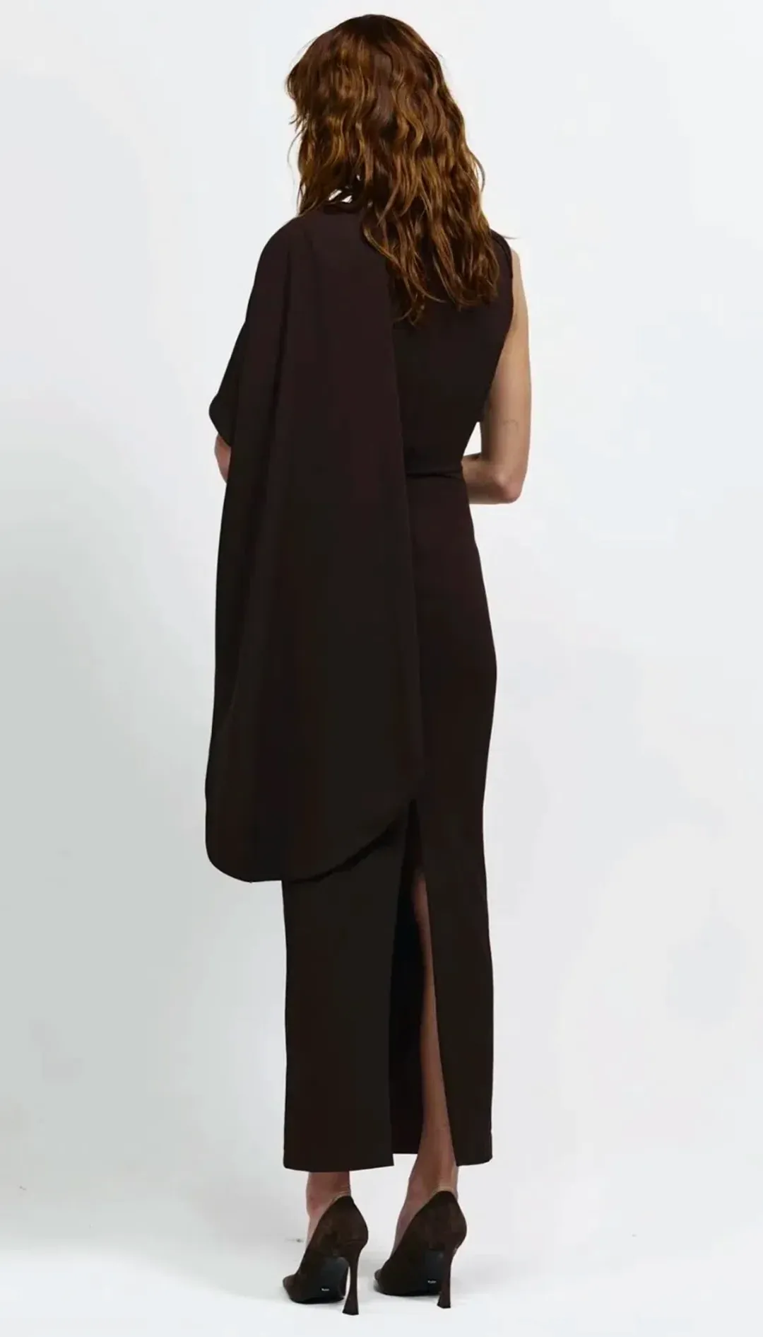 Effie Kats Romi Dress - Coffee for rent on The Volte - main image