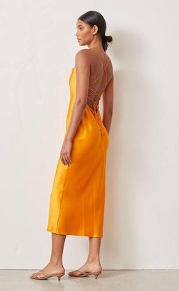BEC & BRIDGE - Orange Midi Slip Dress (SIZE 6-10) for rent on The Volte - image 3