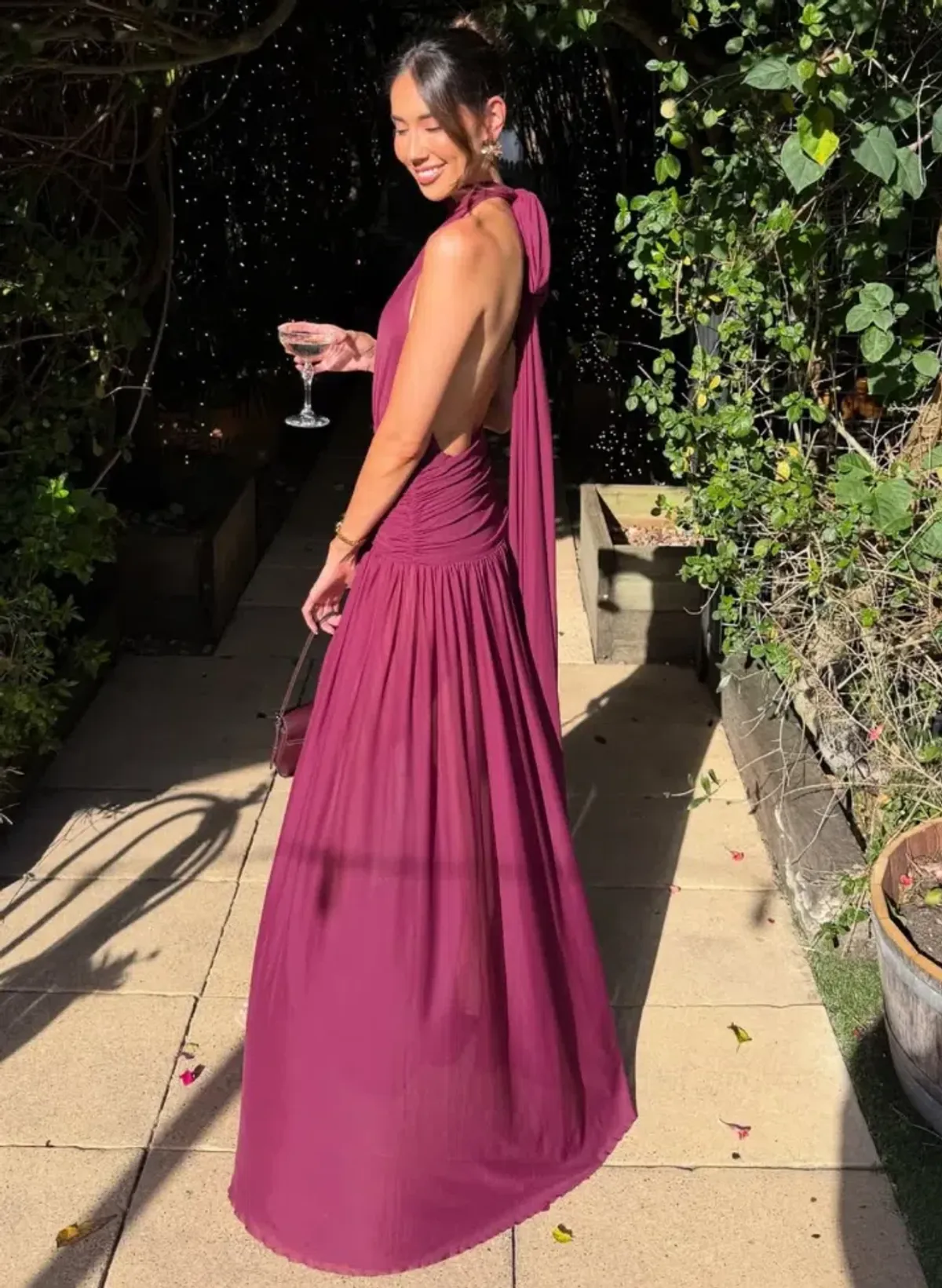 Effie Kats Verity Gown Burgundy Size AU 6 / XS - Image 2