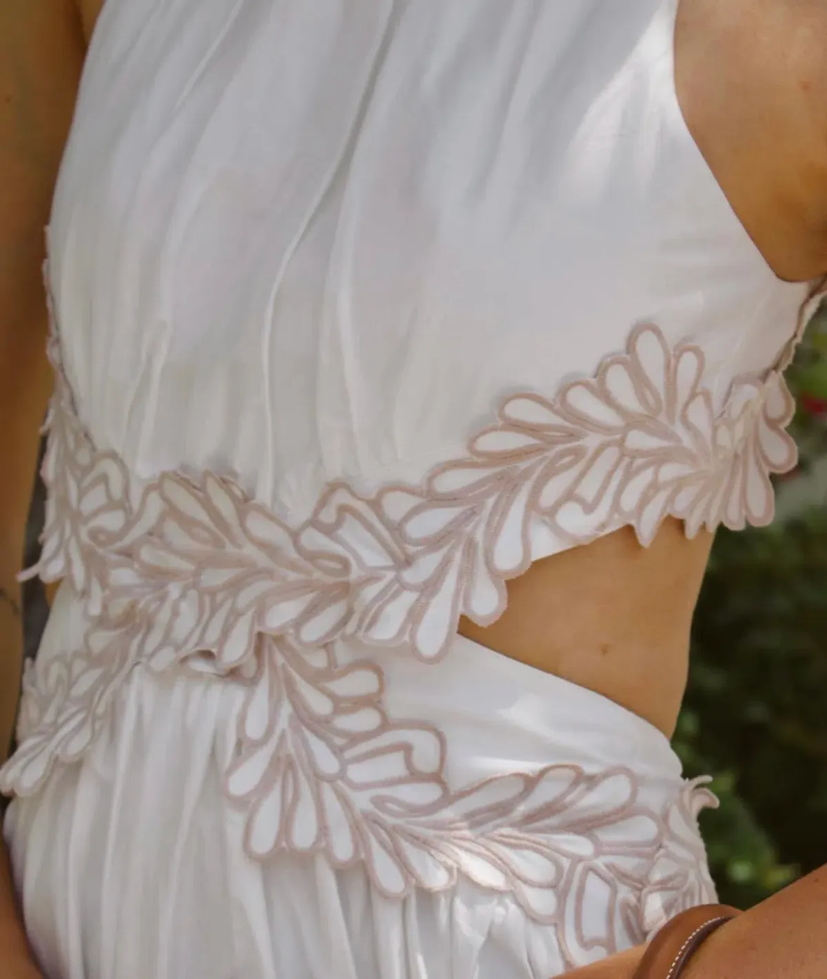 Aje Women's Botanical Trim Midi Dress In White - Image 2