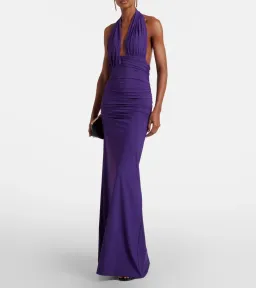Christopher Esber Halterneck open-back maxi dress Size 12 for rent on The Volte - image 1