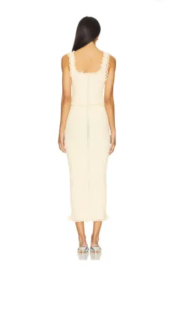 LPA Kathy Sweetheart Dress Light Yellow Size XS - S for rent on The Volte - image 3