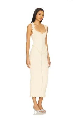 LPA Kathy Sweetheart Dress Light Yellow Size XS - S for rent on The Volte - image 2