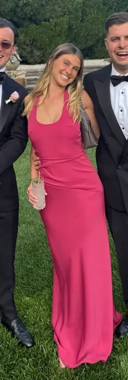 Kookai Maria Halter Maxi Dress in Pink / 6 for rent on The Volte - image 2