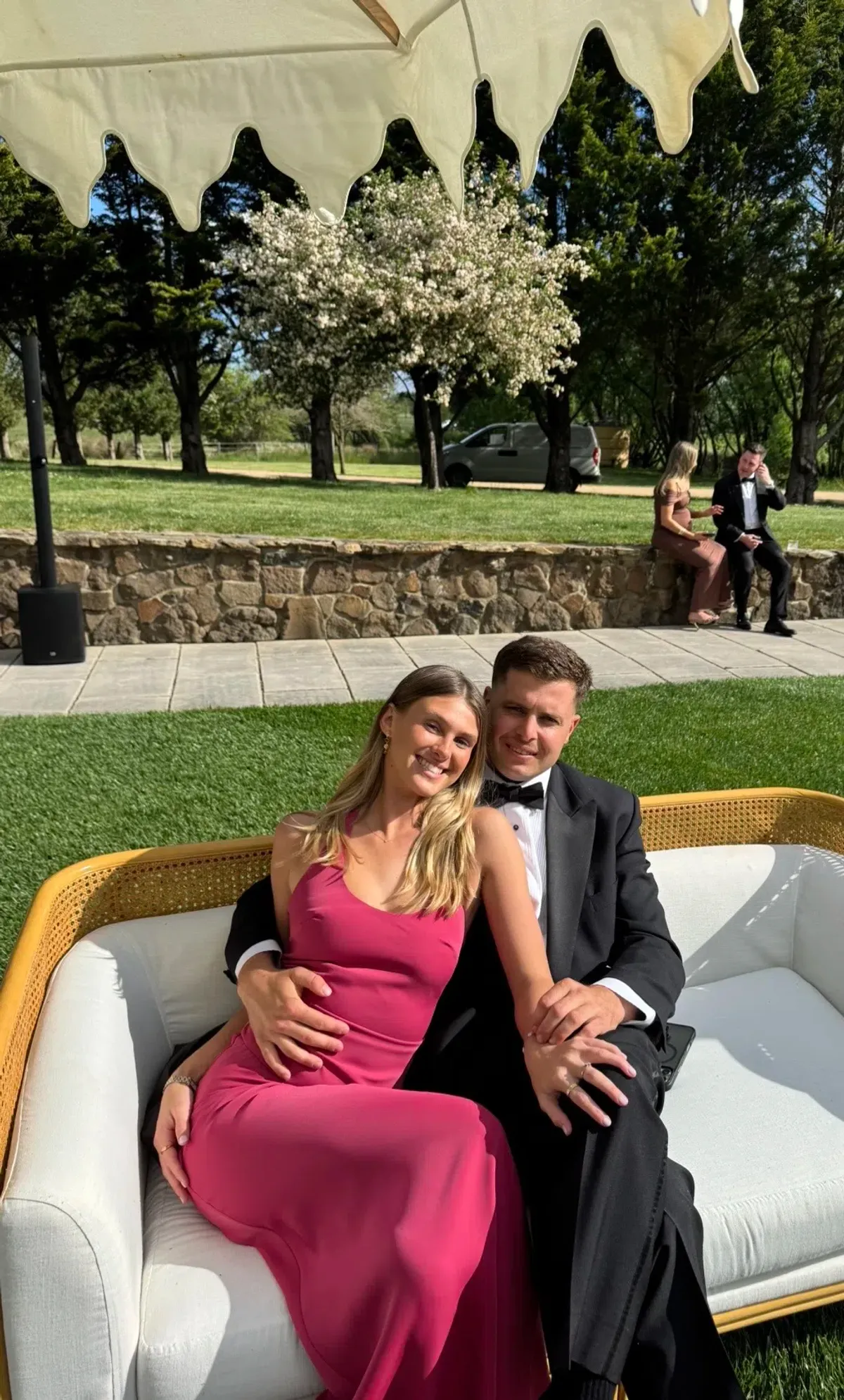 Kookai Maria Halter Maxi Dress in Pink / 6 for rent on The Volte - main image