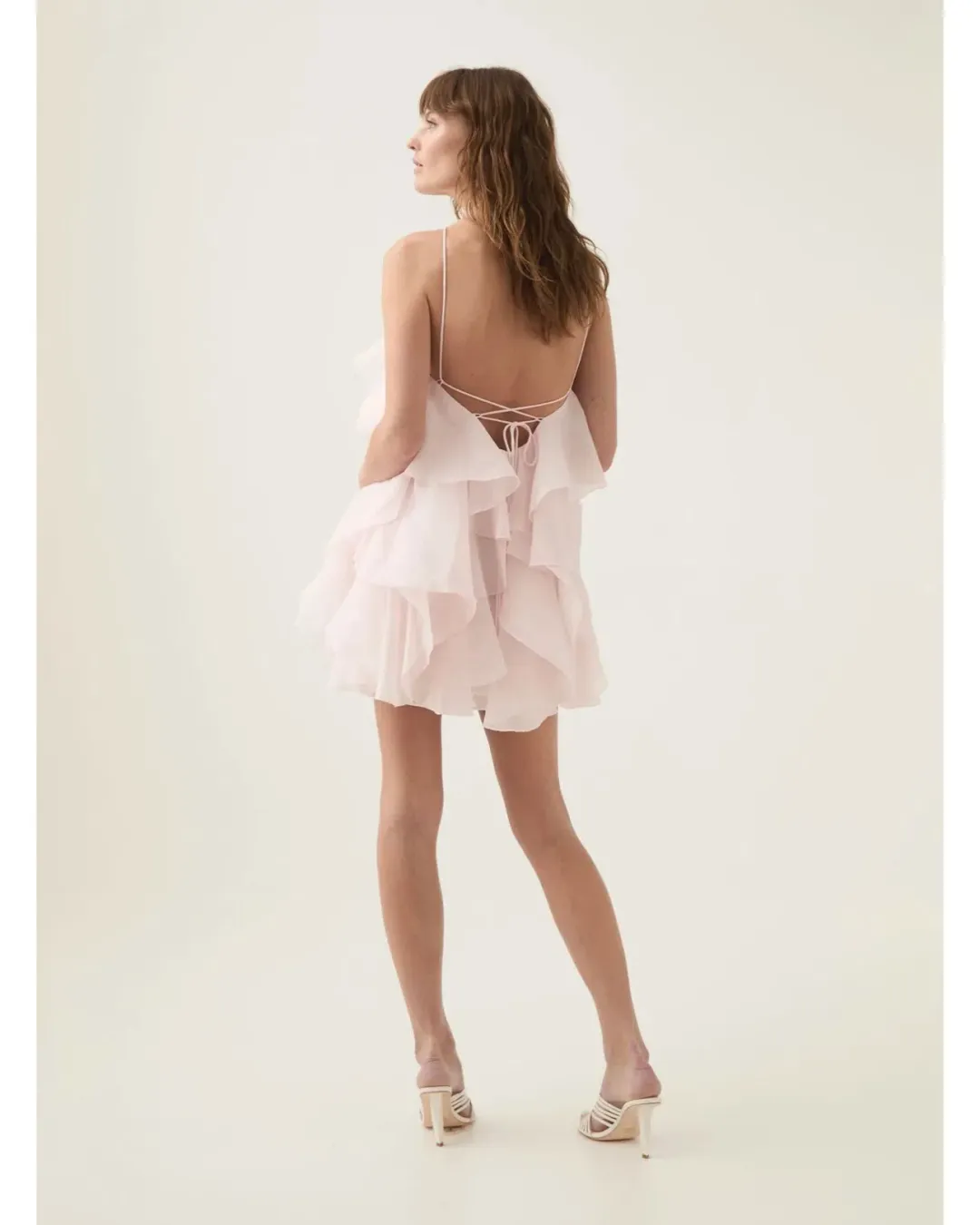 Aje Pandorea layered mini dress size AU 8 for rent on The Volte - main image