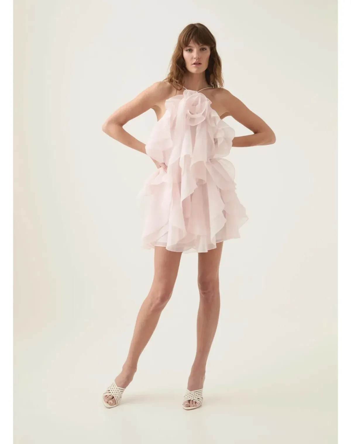 Aje Pandorea layered mini dress size AU 8 for rent on The Volte - main image